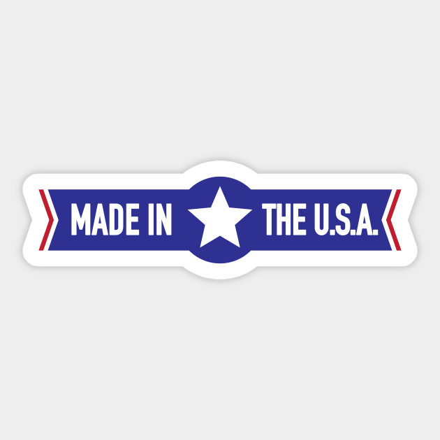 Made in the U.S.A. Made In Usa Sticker TeePublic